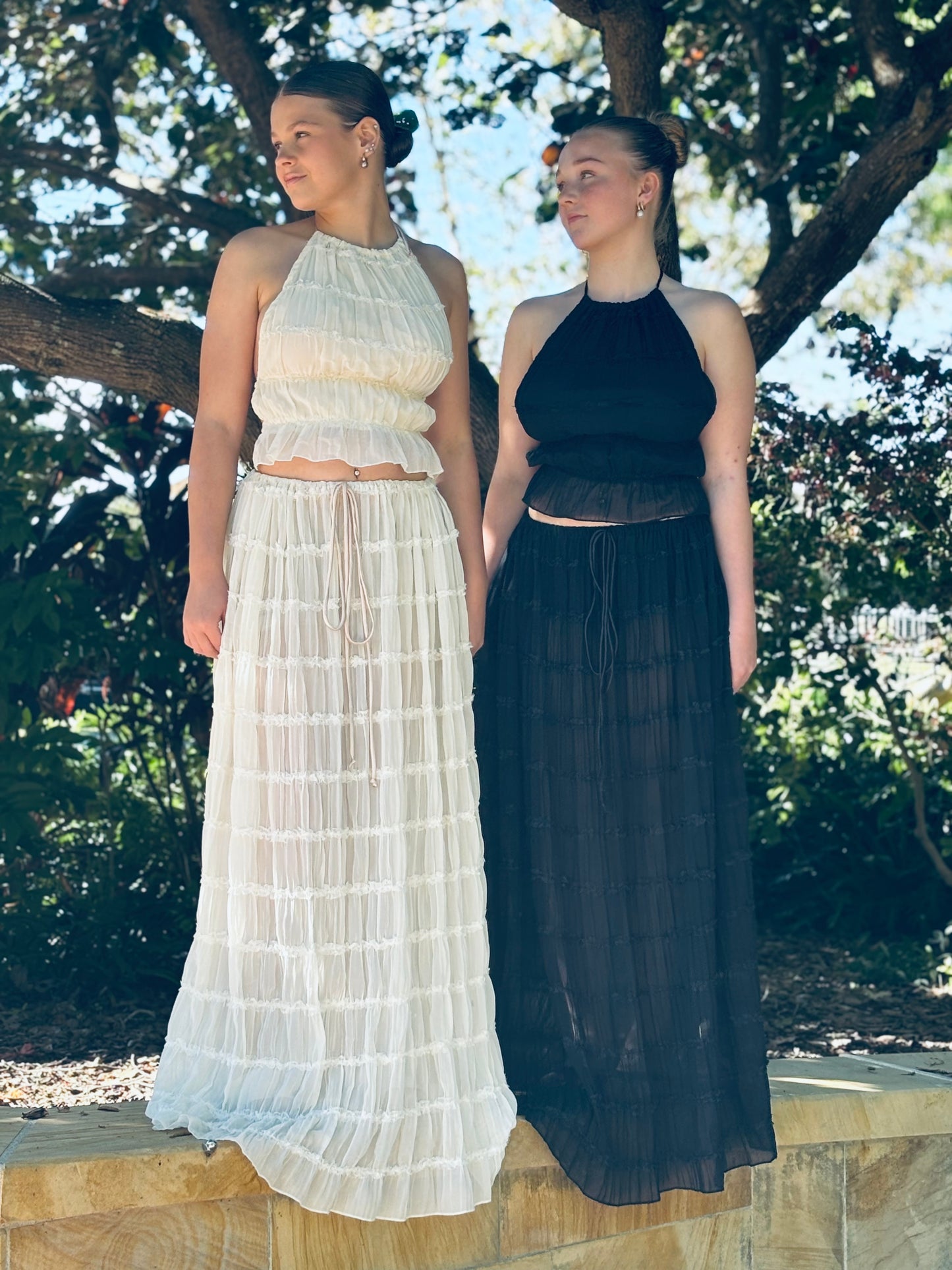 SARDINIA SKIRT AND TOP SET BEIGE