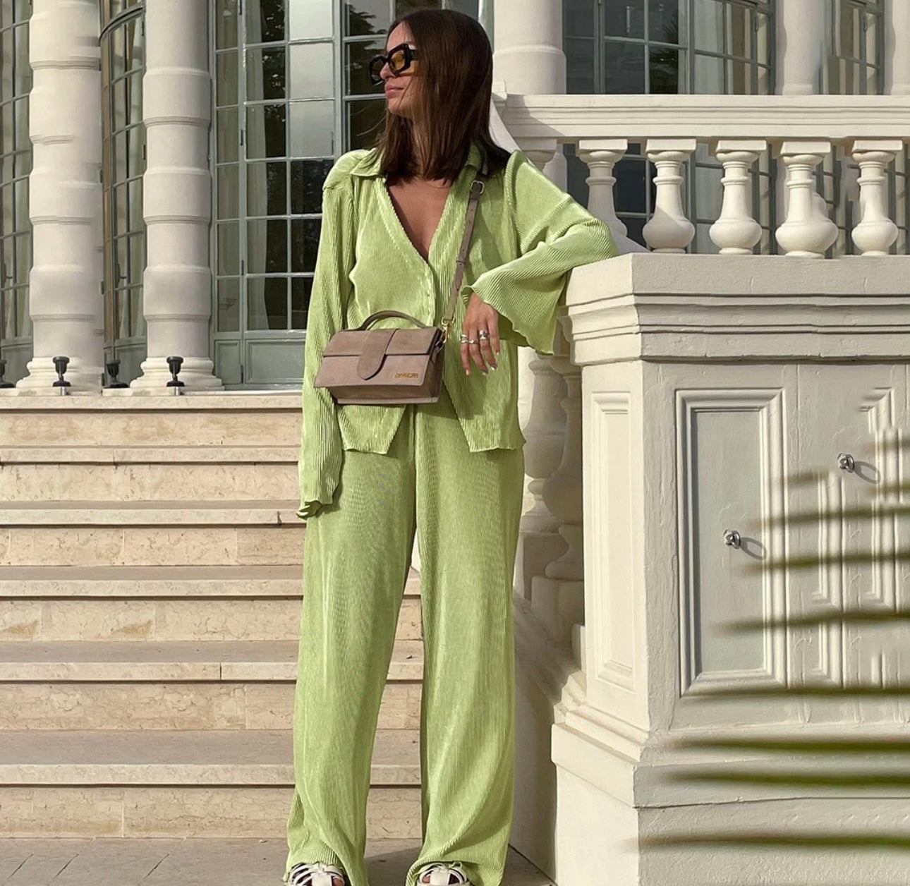 THE TUSCANY BLOUSE | GREEN