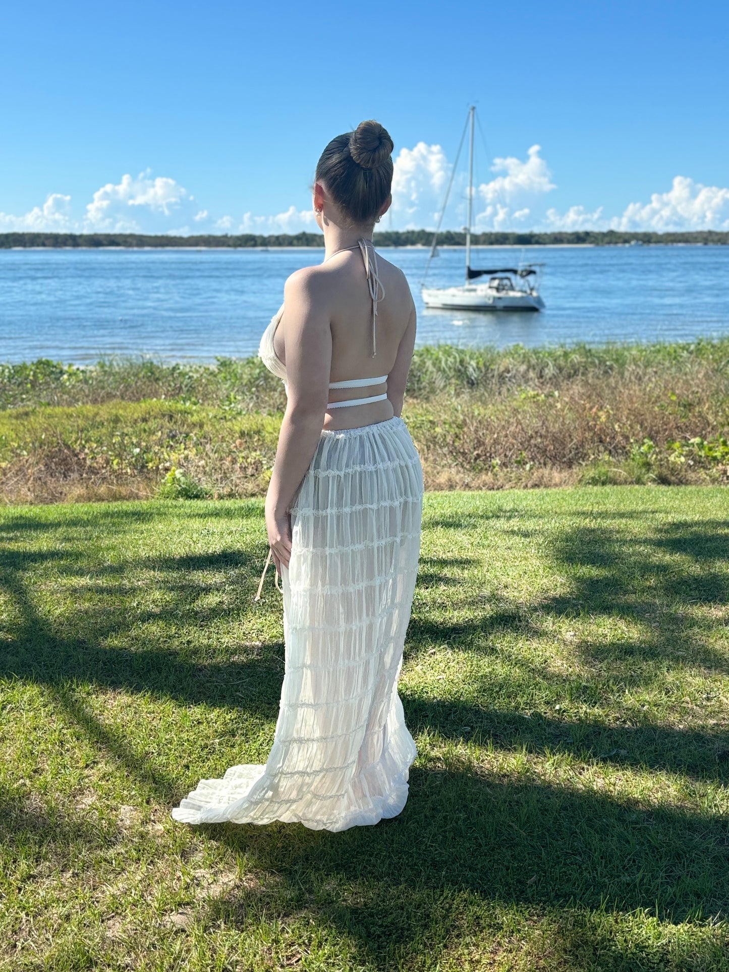 SARDINIA SKIRT AND TOP SET BEIGE