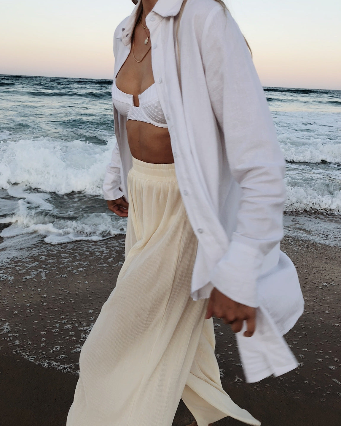 THE POSITANO PANTS | BEIGE
