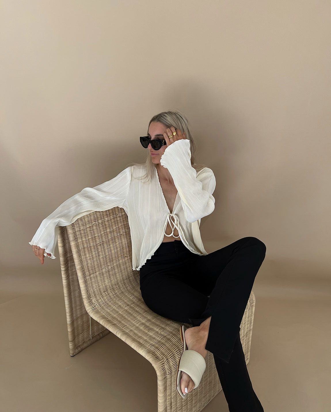 THE PARIS BLOUSE | BEIGE