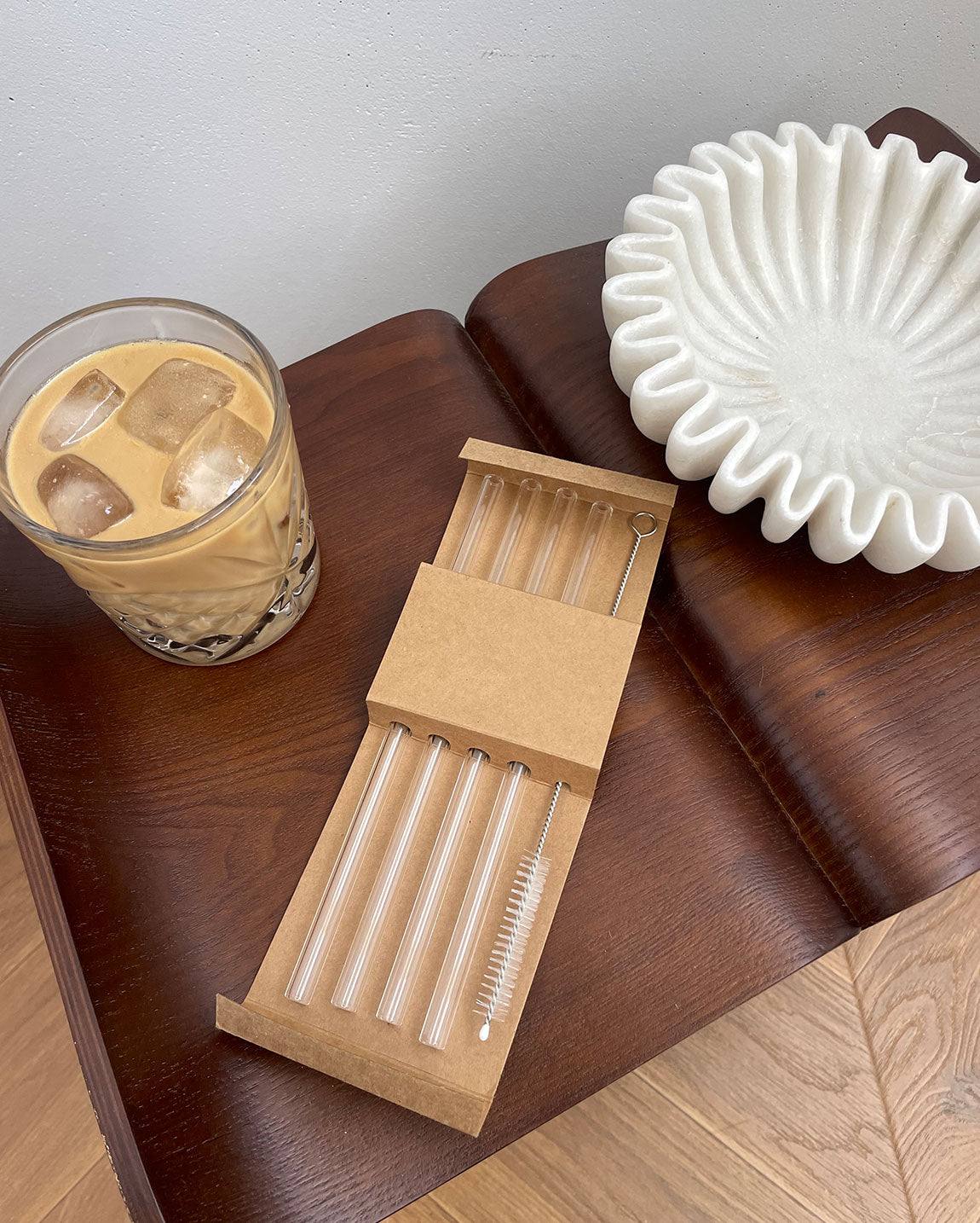 Glass Straws | Clear Set of Four