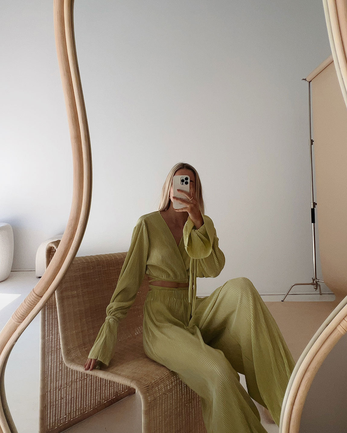 THE VERONA WRAP TOP | GREEN