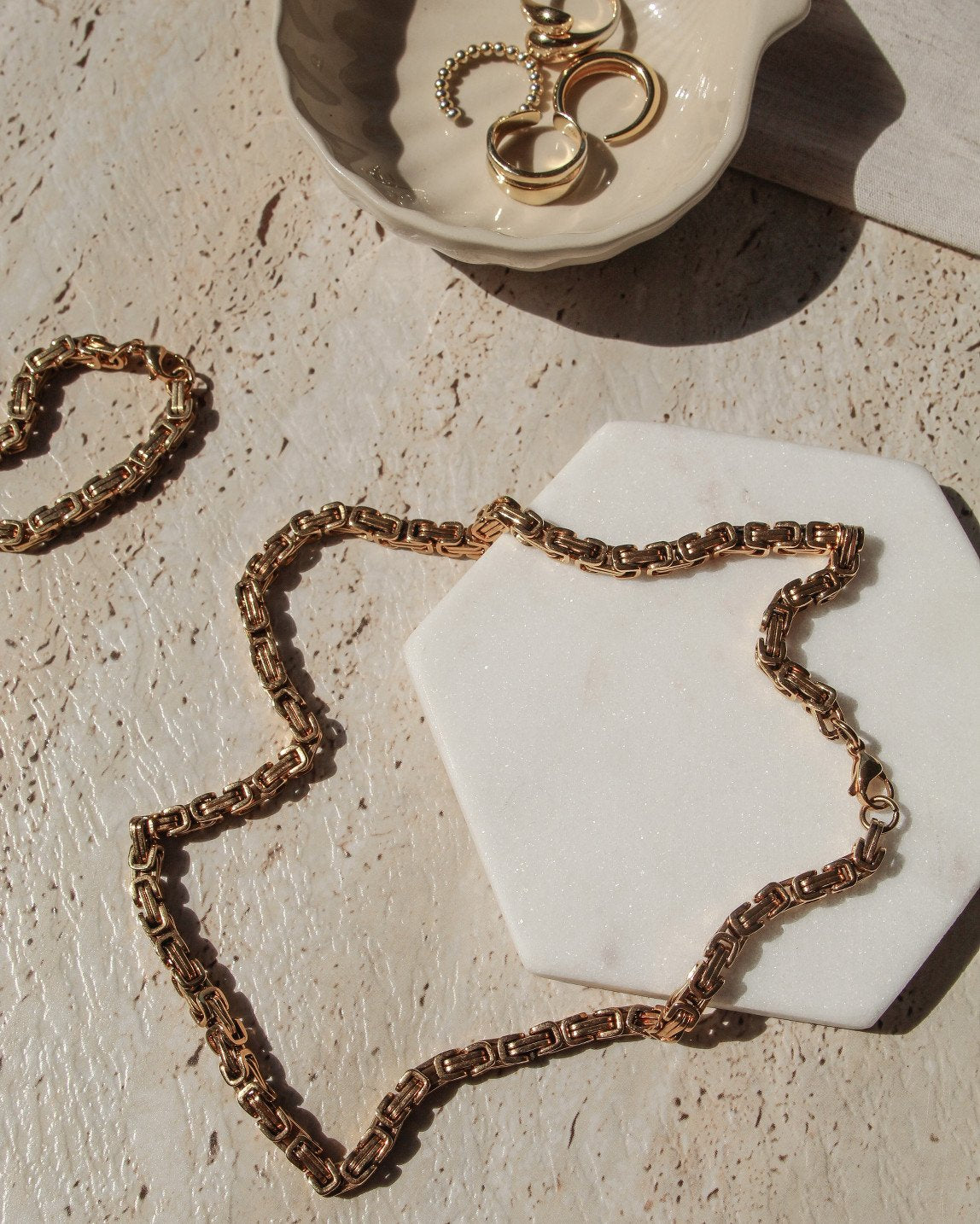 the bare sea 18K gold plated necklace