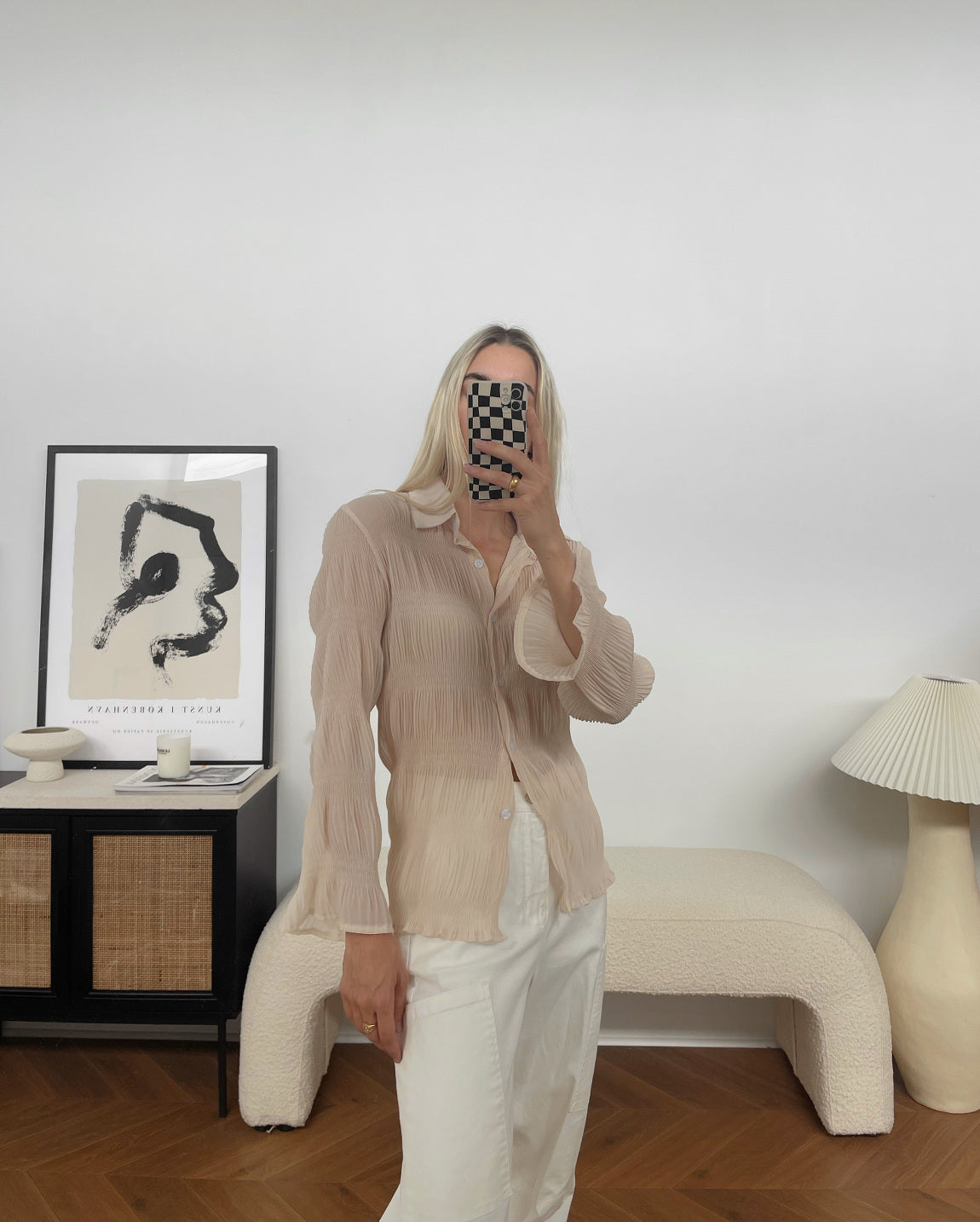 THE AMALFI BLOUSE | BEIGE