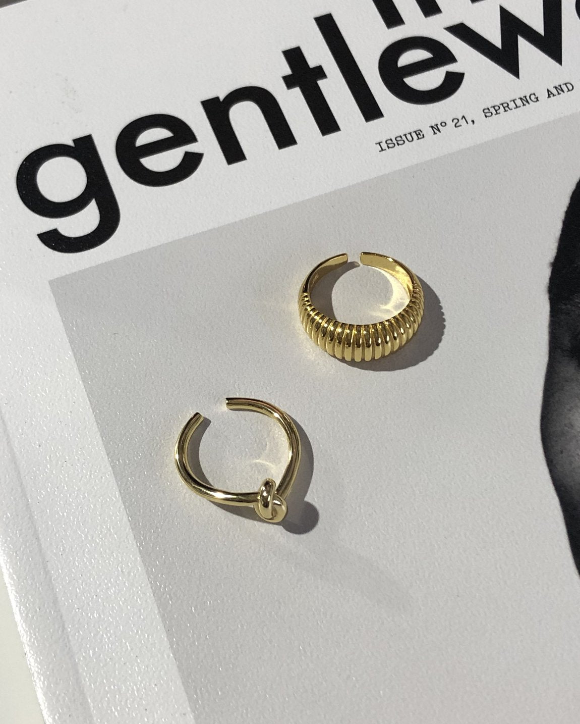 CALLI KNOT RING | 18K gold plated