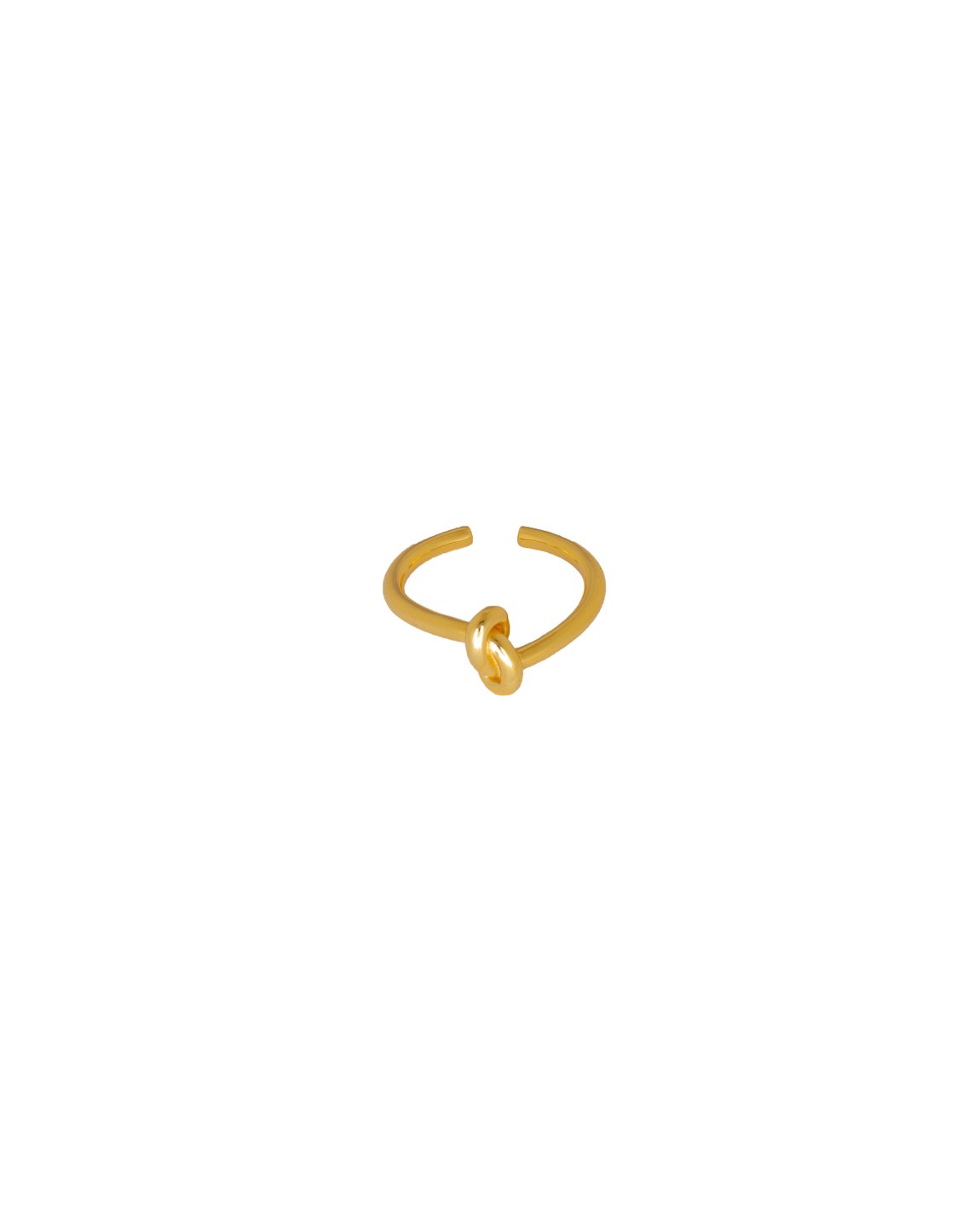 CALLI KNOT RING | 18K GOLD PLATED