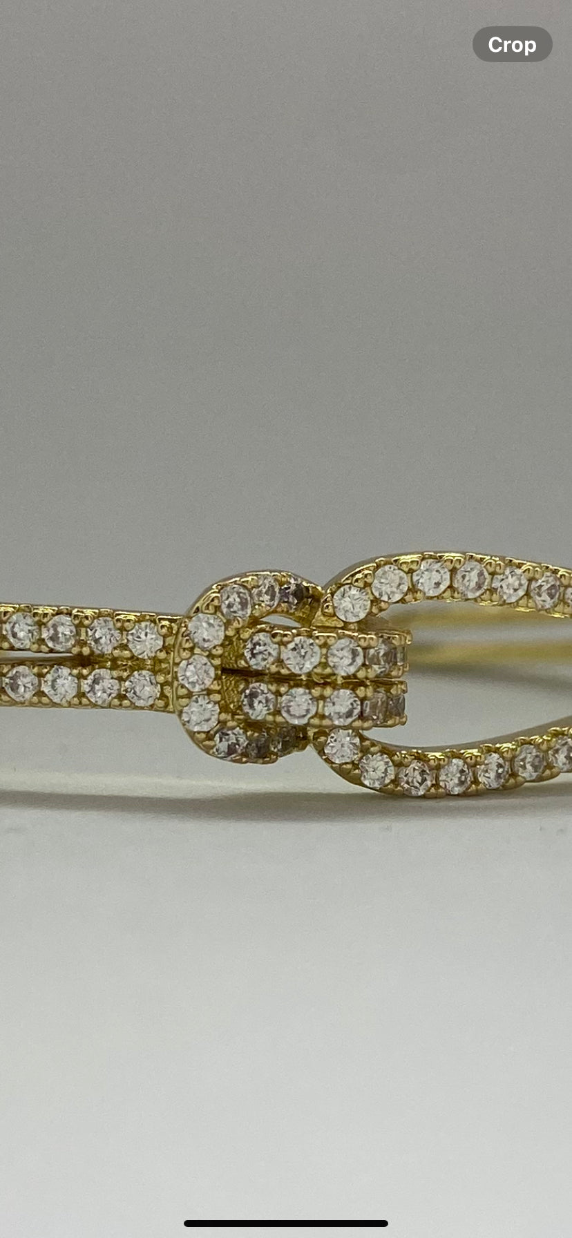 CALLI KNOT MINI BANGLE | 18K gold plated