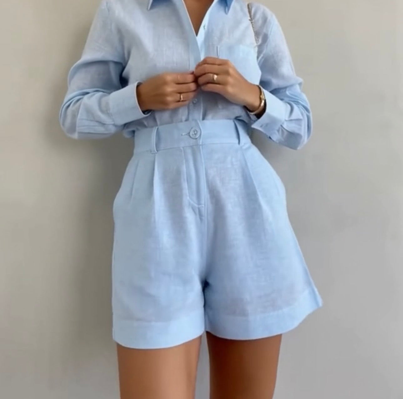 TERRA SPRING BLUE SHORTS