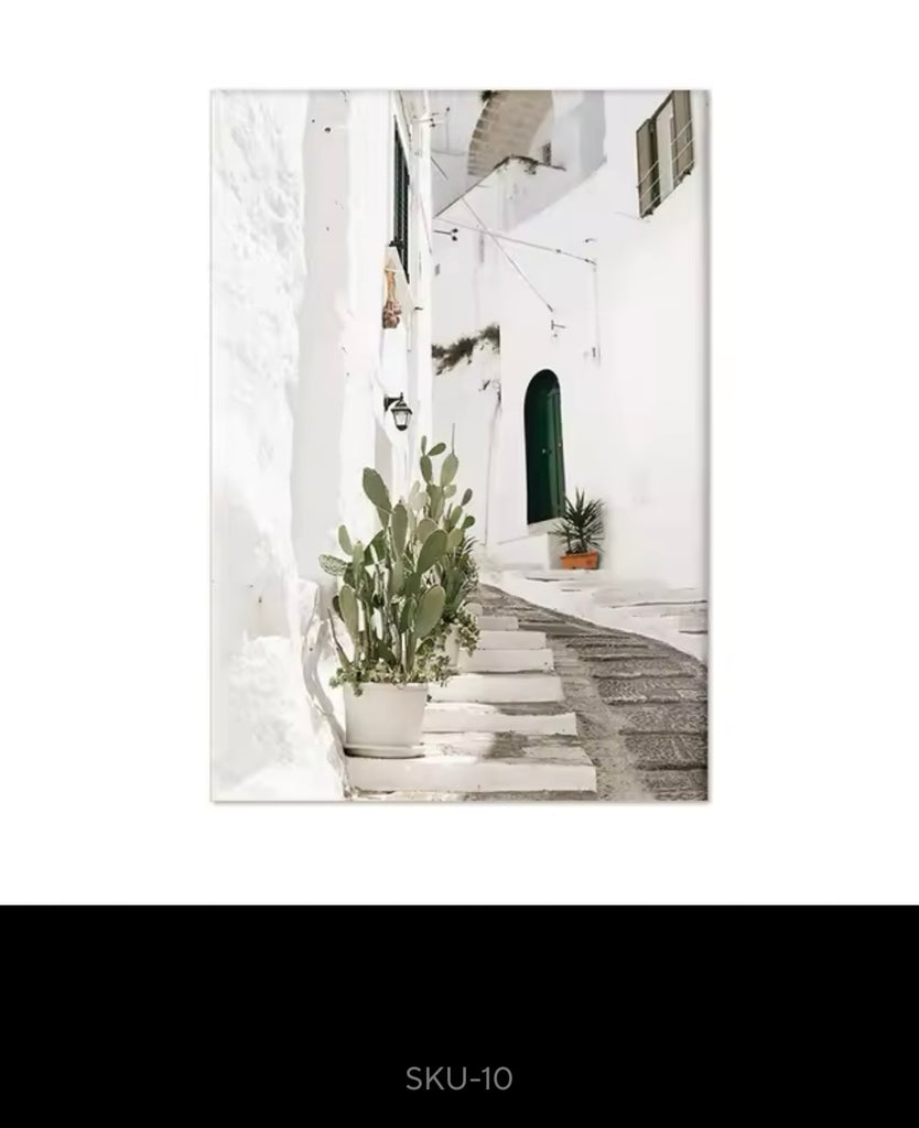 Italian Town Interior Decor Wall Art