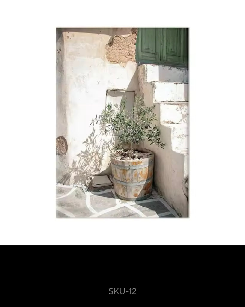 Italian Town Interior Decor Wall Art