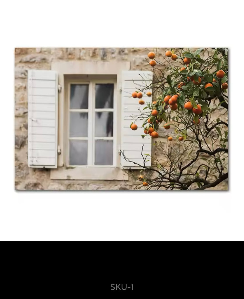 Italian Town Interior Decor Wall Art