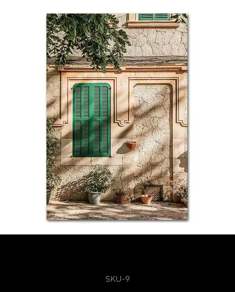 Italian Town Interior Decor Wall Art