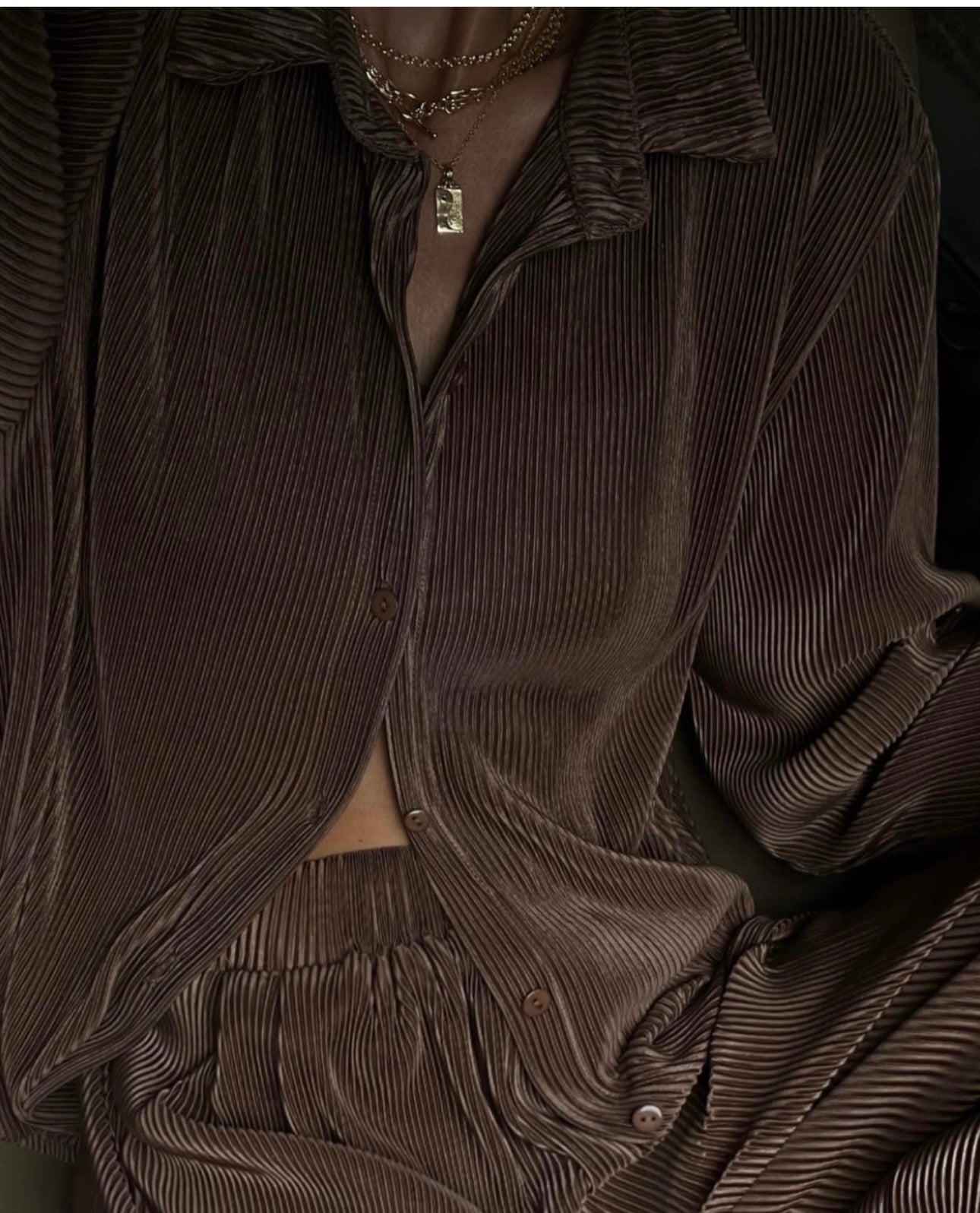 THE MILAN BLOUSE | BROWN