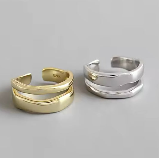 Wavy Adjustable Ring