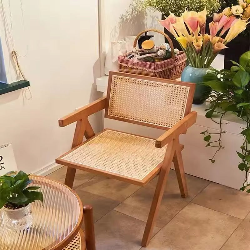 Wooden Rattan Chair