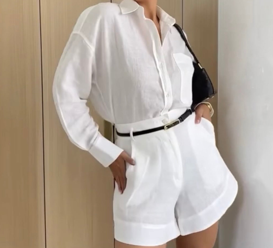 TERRA SPRING SHORTS | WHITE