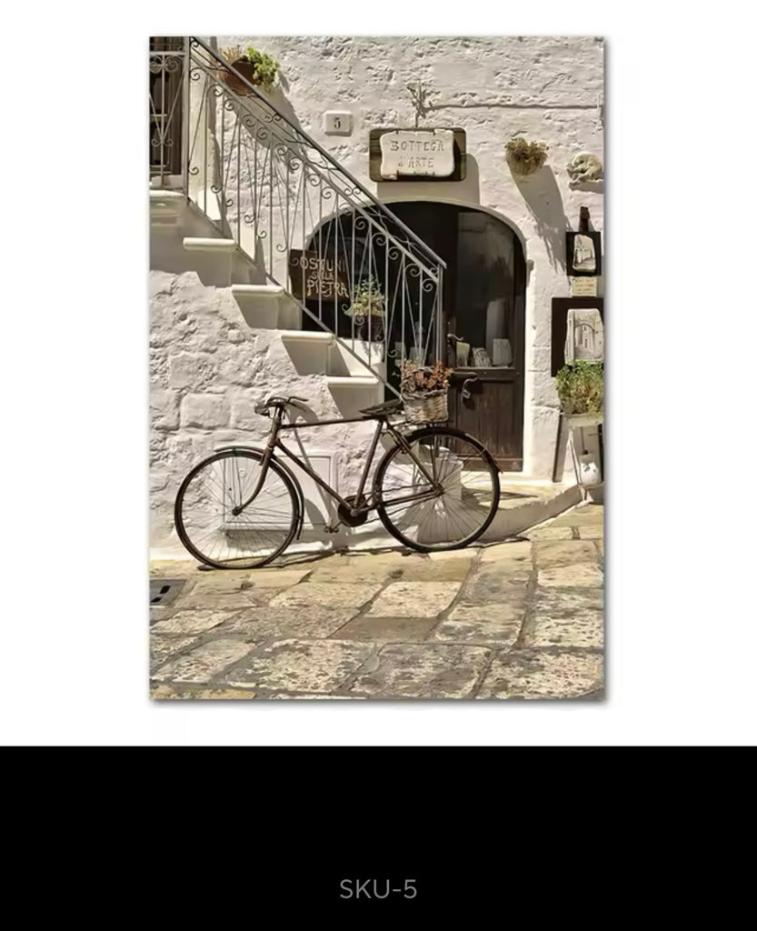 Italian Town Interior Decor Wall Art