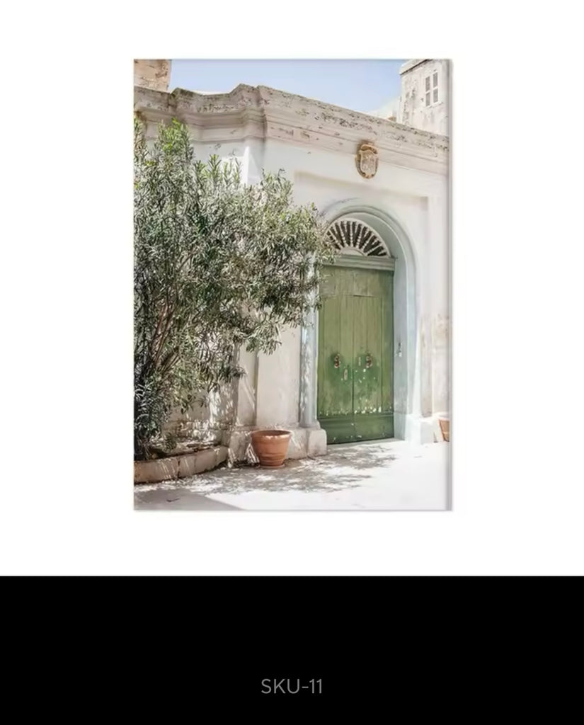 Italian Town Interior Decor Wall Art