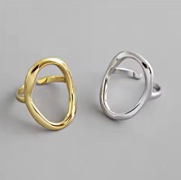 POPPY Oval Ring | 18K Gold Plated