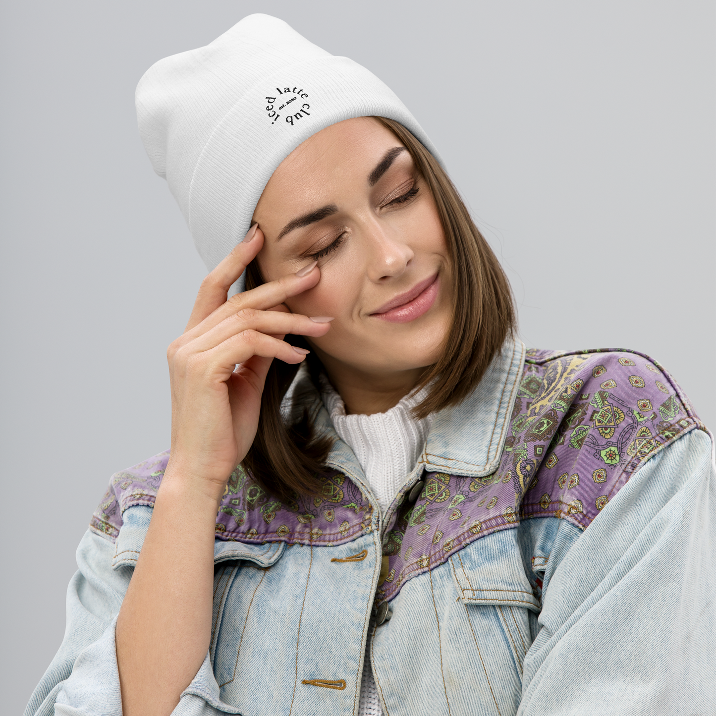 ICED LATTE CLUB | BEANIE | MILKY WHITE