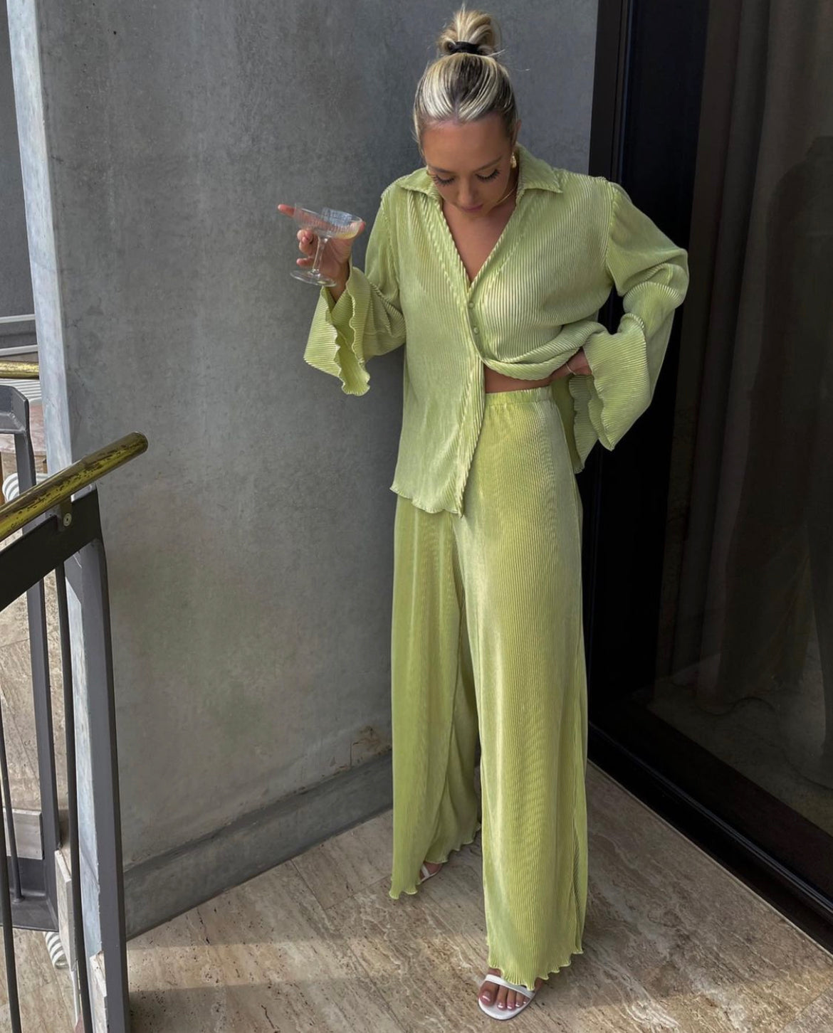 THE TUSCANY BLOUSE | GREEN