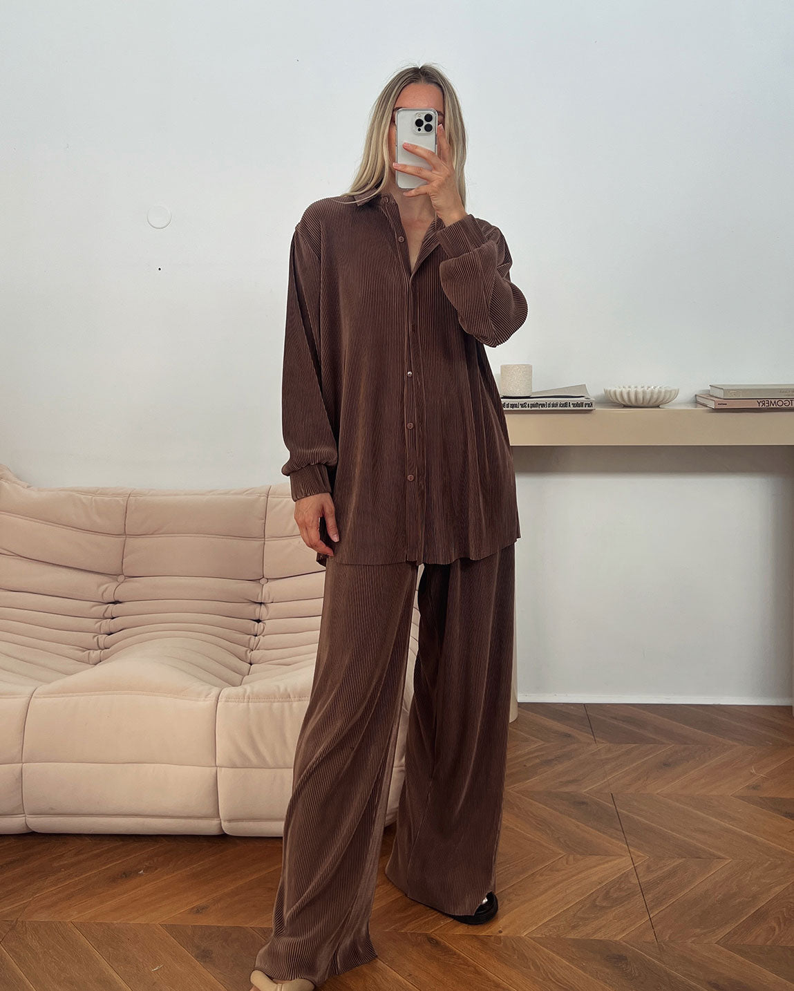 THE MILAN BLOUSE | BROWN