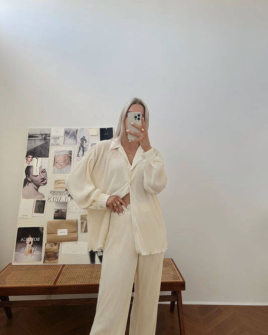 THE TAORMINA BLOUSE | BEIGE