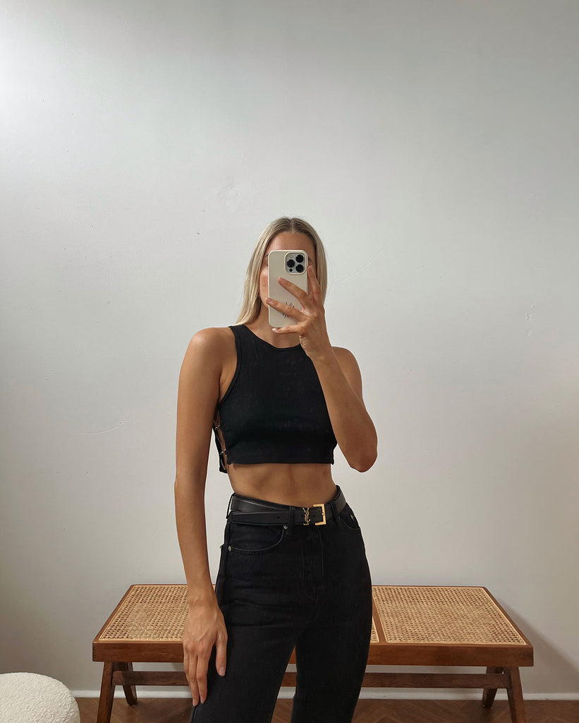 THE LOVERS TOP | BLACK