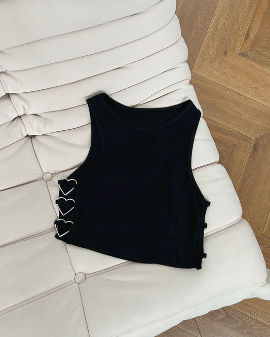 THE LOVERS TOP | BLACK