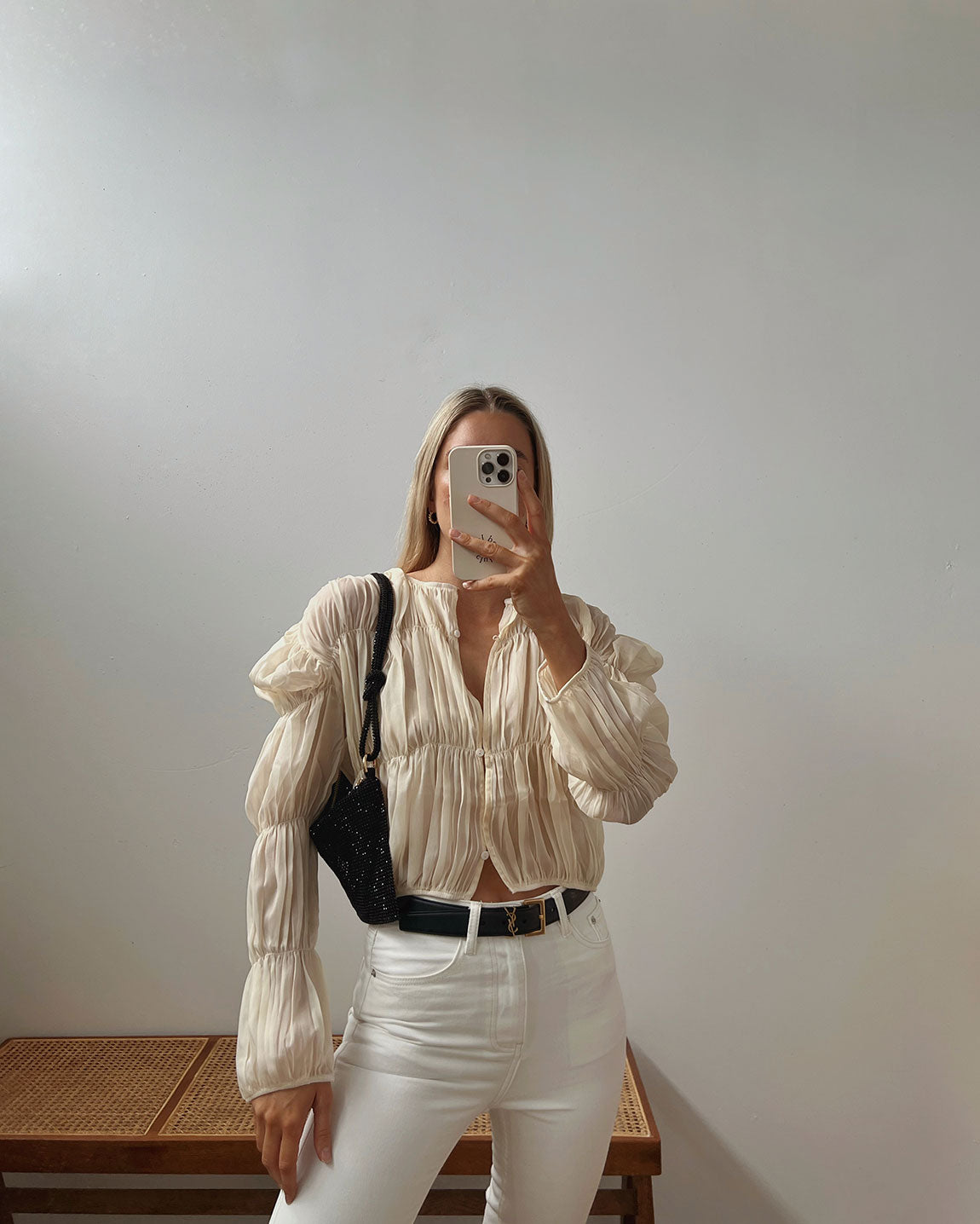 THE SARDINIA BLOUSE | BEIGE