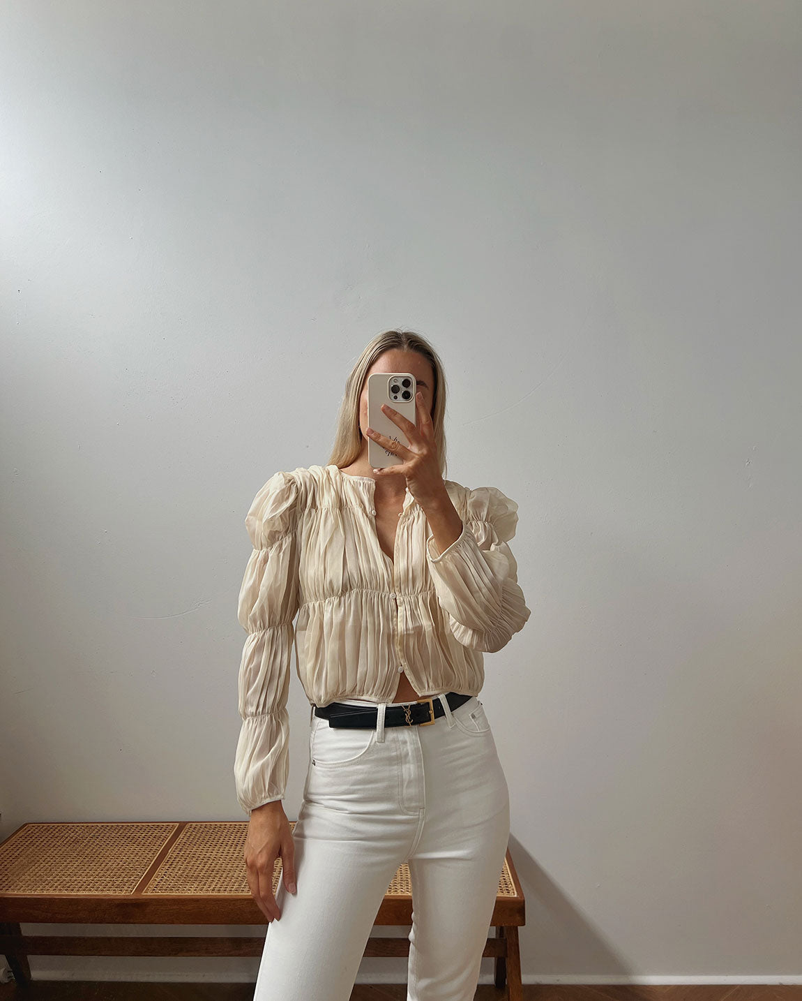 THE SARDINIA BLOUSE | BEIGE