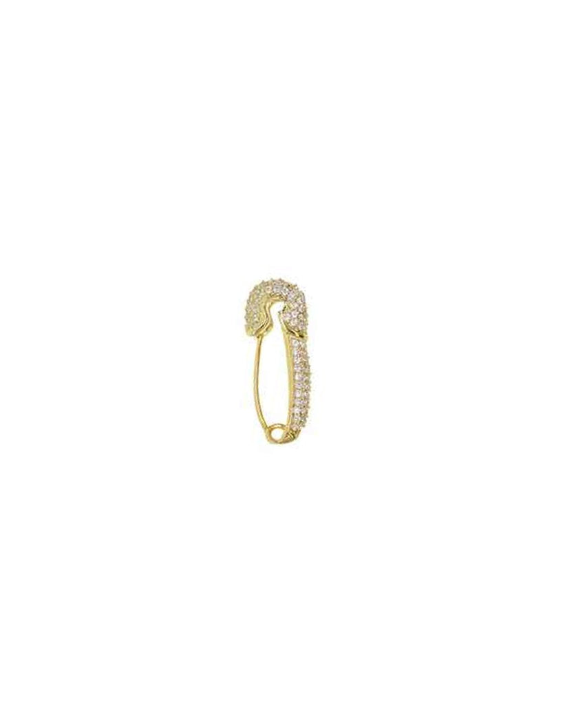 AVA Safety Pin Earring | 18K Gold Plated
