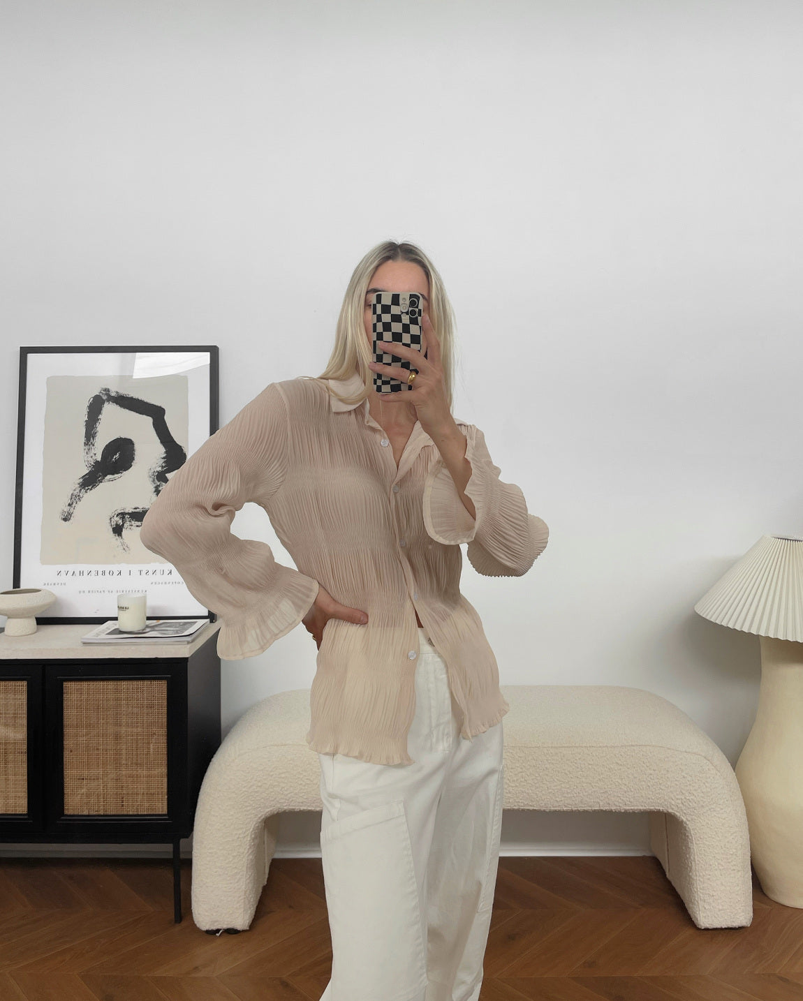 THE AMALFI BLOUSE | BEIGE