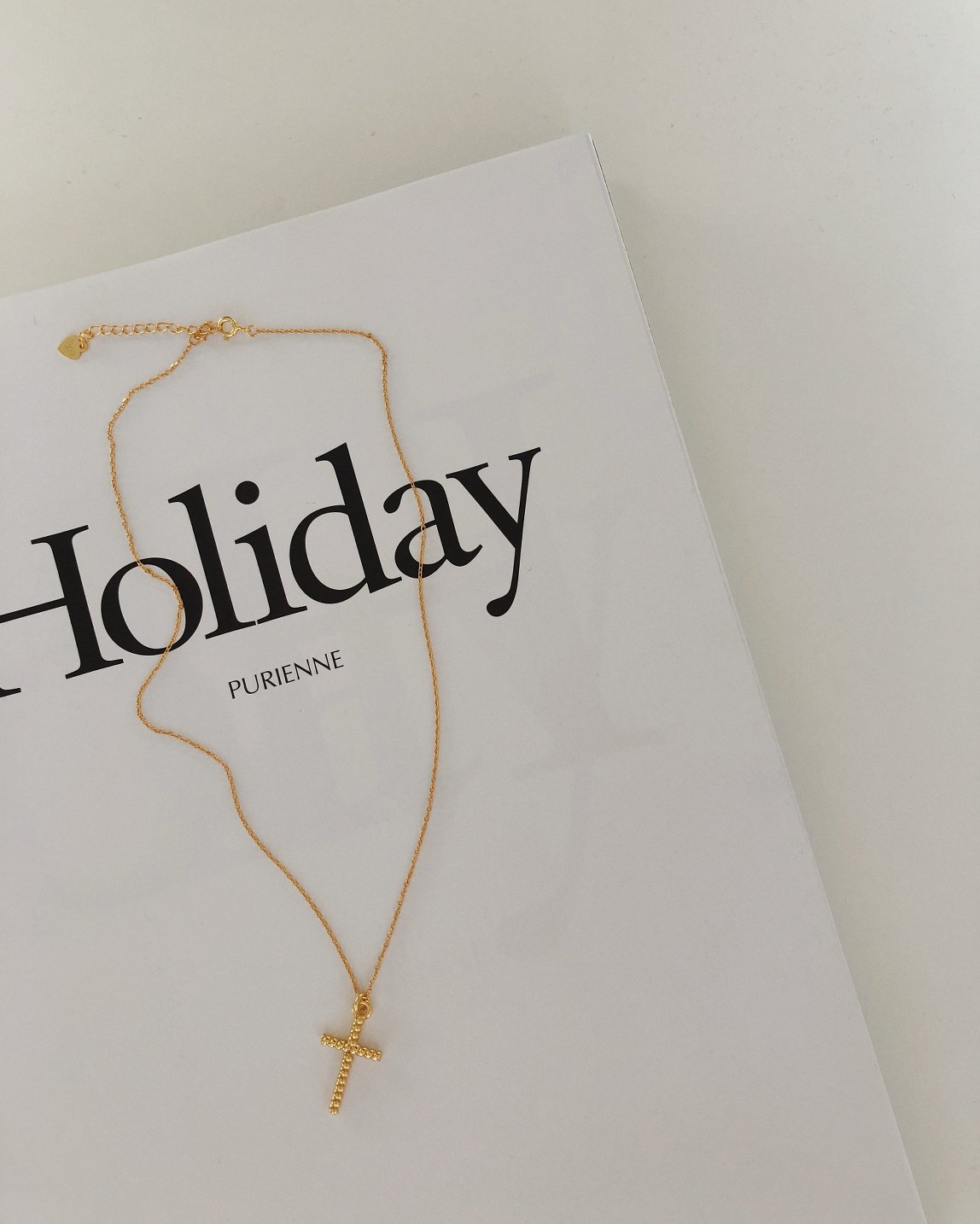 PIPER Cross Necklace | 18K Gold Plated