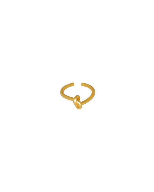 CALLI KNOT RING | 18K gold plated