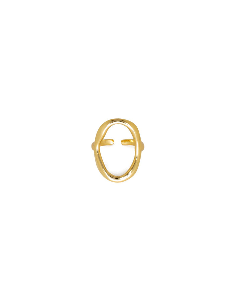 POPPY Oval Ring | 18K Gold Plated