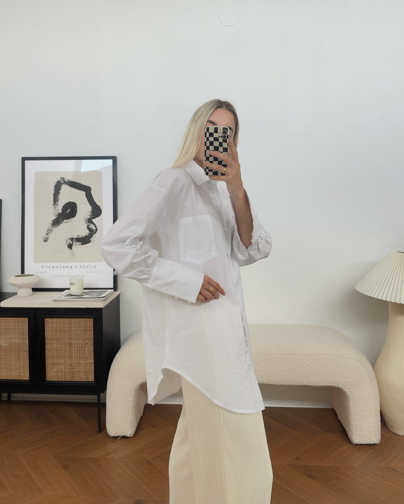 THE ROME SHIRT DRESS | WHITE